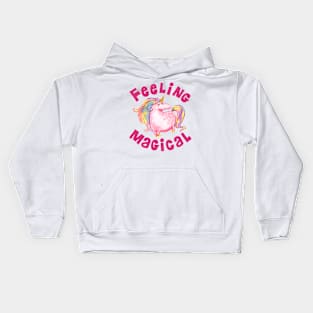 Feeling Magical Cute Unicorn Kids Hoodie